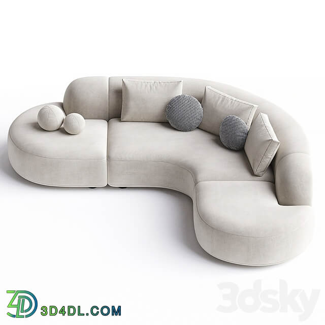 Sofa Eichholtz Sofa Bjorn Boucle Sand