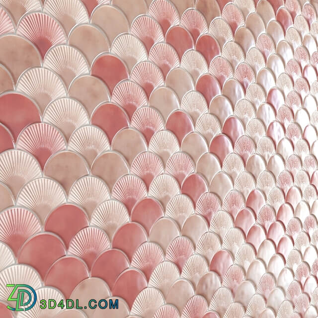 Radial Fish Scale Tiles