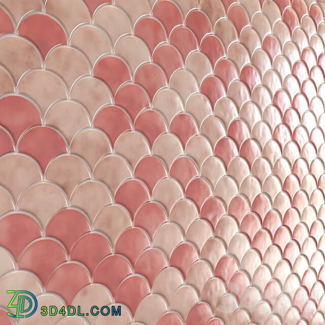 Radial Fish Scale Tiles