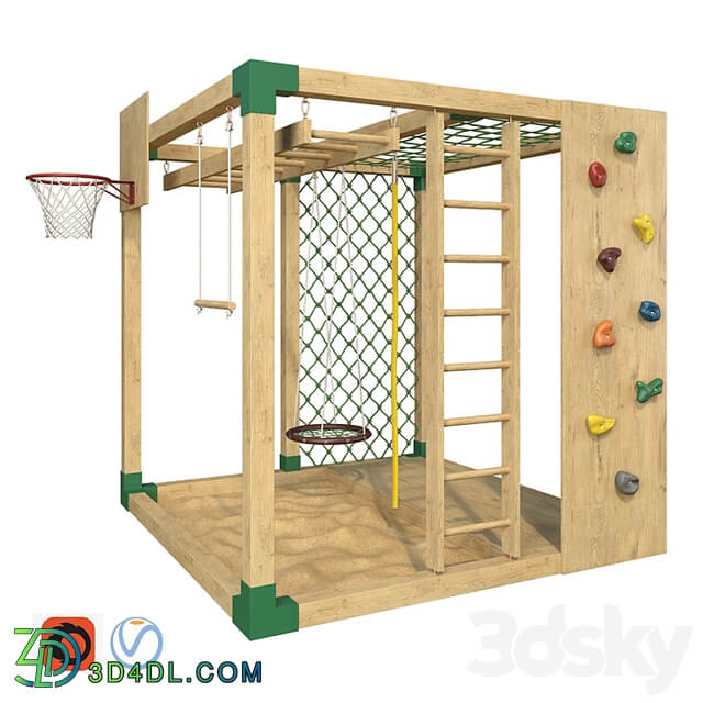 Sports game complex "Game cube". Playground