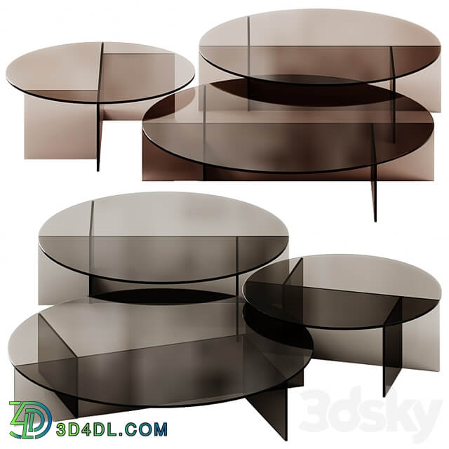 SESTANTE Round Coffee Tables by Tonelli Design