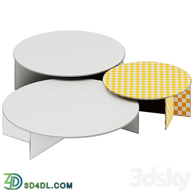 SESTANTE Round Coffee Tables by Tonelli Design