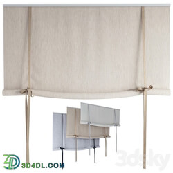 Roman Curtains 194 | Roll up Curtain | Roller blind with bows 
