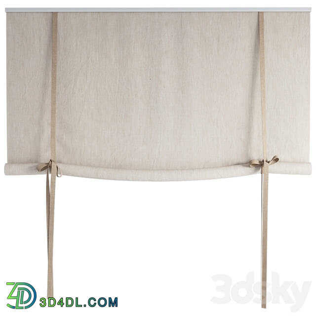 Roman Curtains 194 | Roll up Curtain | Roller blind with bows