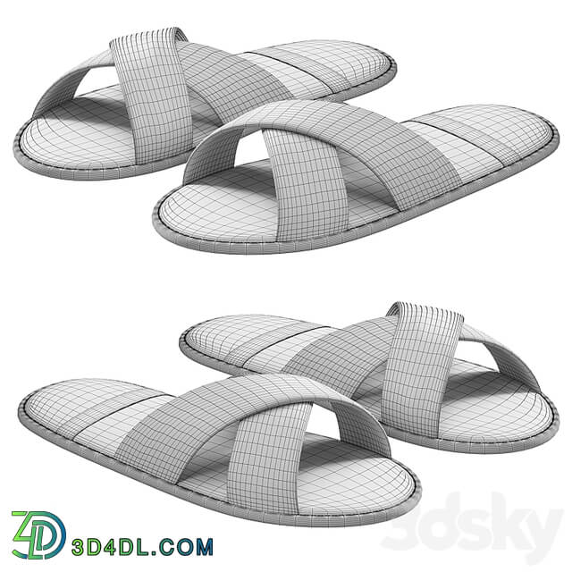 Slippers with open toe