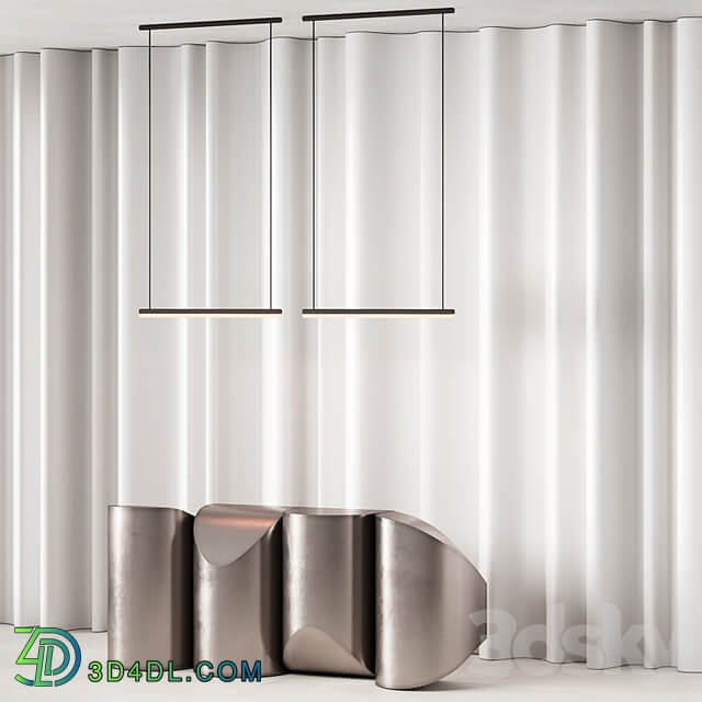 381 office furniture 19 reception desk 14 sculptural metal with wave wall