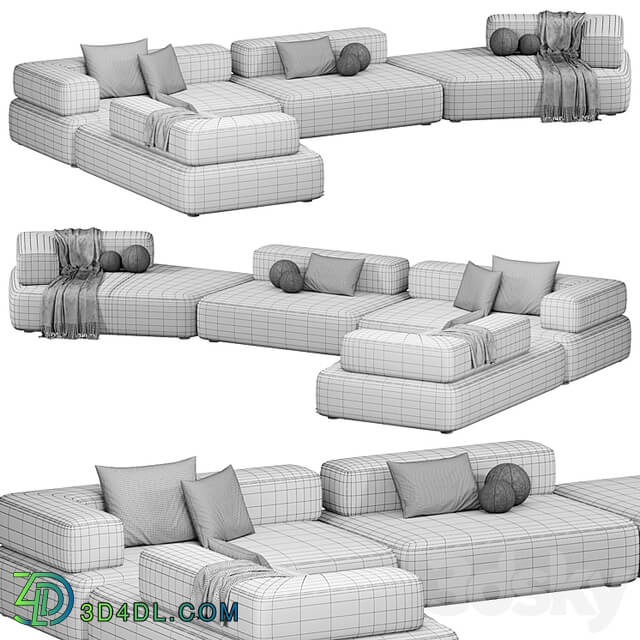 CHOLET Sectional Sofa 3 By HESSENTIA Cornelio Cappellini