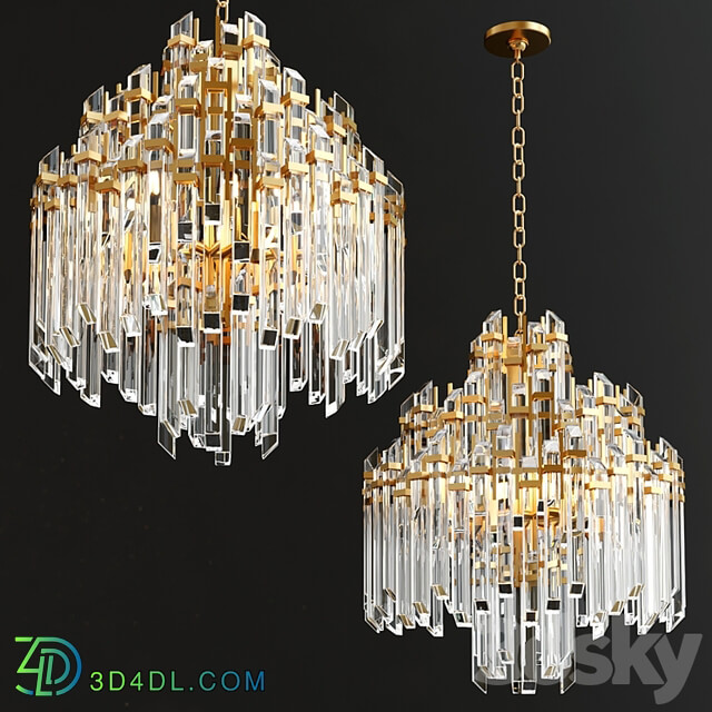 ADELE Four Tier Waterfall Chandelier