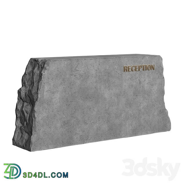 stone reception desk