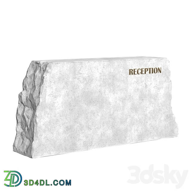 stone reception desk