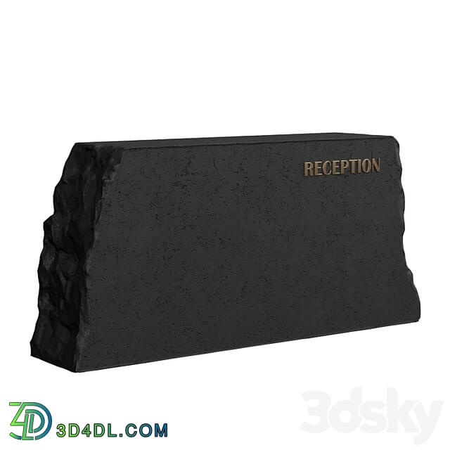 stone reception desk