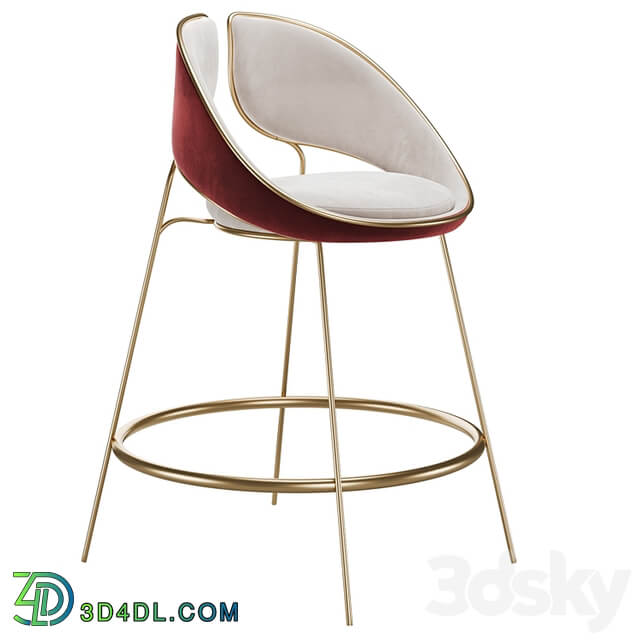 Hyoku Bar Chair Stool by Alma de Luce