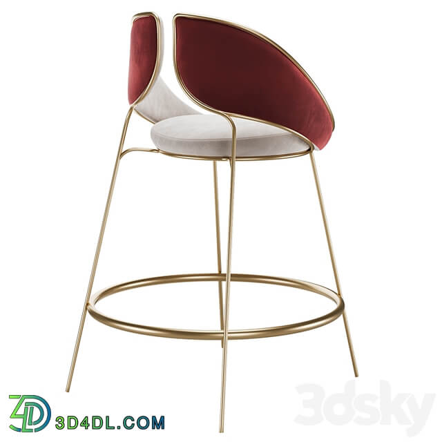 Hyoku Bar Chair Stool by Alma de Luce