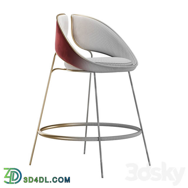 Hyoku Bar Chair Stool by Alma de Luce