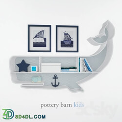 Miscellaneous pottery barn kids whale shelf 