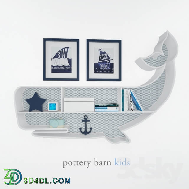 Miscellaneous pottery barn kids whale shelf