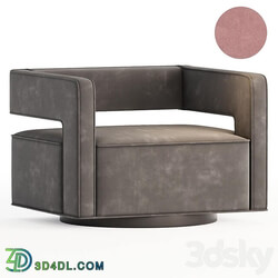 Booth Performance Velvet Swivel Armchair 