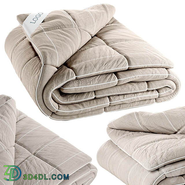 Folded Duvet with Label