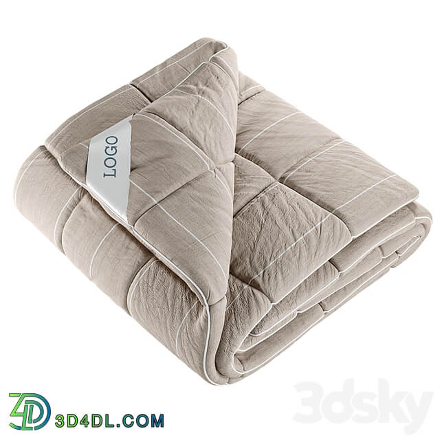 Folded Duvet with Label