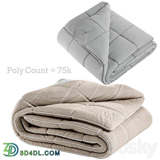 Folded Duvet with Label