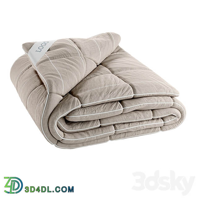 Folded Duvet with Label
