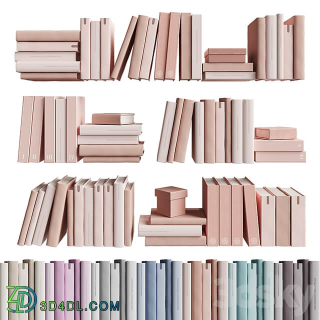 7colors monochrome books set