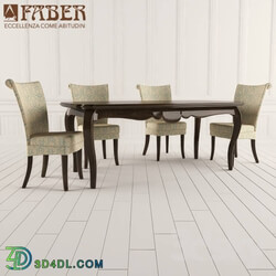 Table Chair Abate Faber Dining Table 
