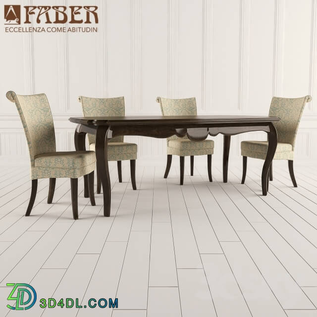 Table Chair Abate Faber Dining Table