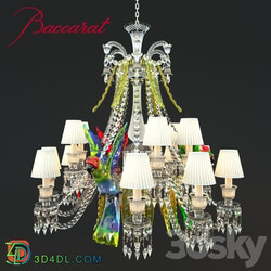 Baccarat Zenith Collection with parrots Pendant light 3D Models 