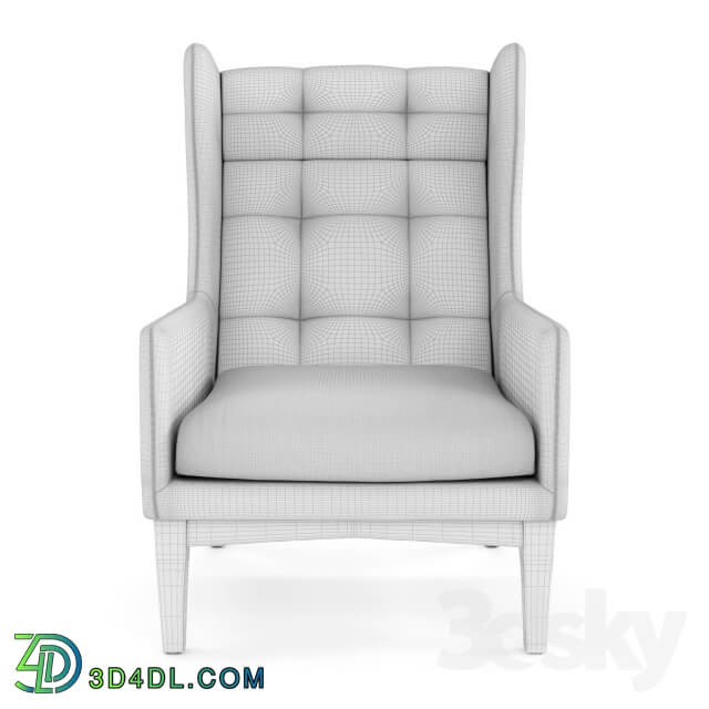 West Elm James Harrison Wing Chair Leather