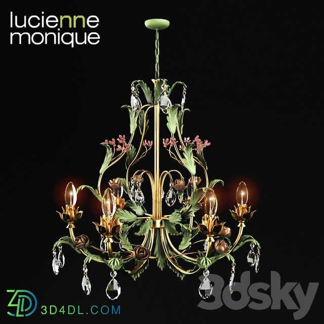 Lucienne Monique 900 6 Pendant light 3D Models