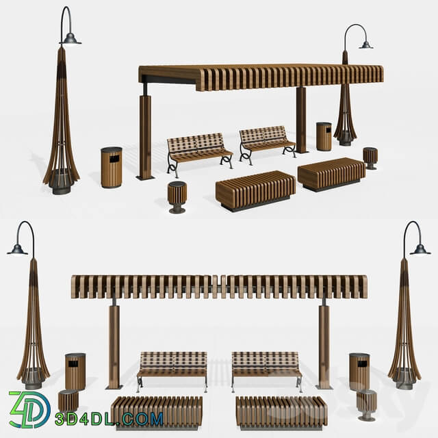 Park Play Ground Essentials 3D Models