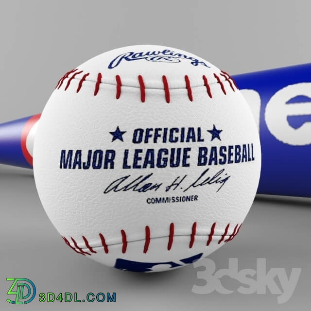 ball et batte de baseball