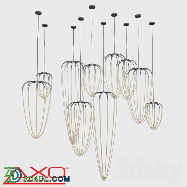 AXOLIGHT factory chandelier ALYSOID Pendant light 3D Models