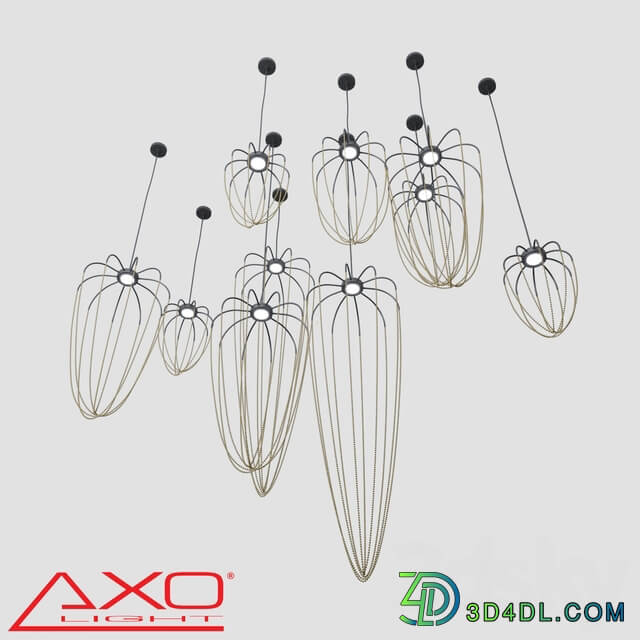 AXOLIGHT factory chandelier ALYSOID Pendant light 3D Models