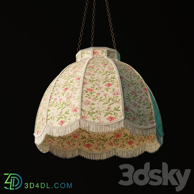 Retro hanging lamp Pendant light 3D Models