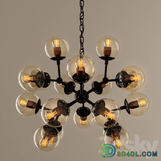 Chandelier Crystal Lux Medea Pendant light 3D Models