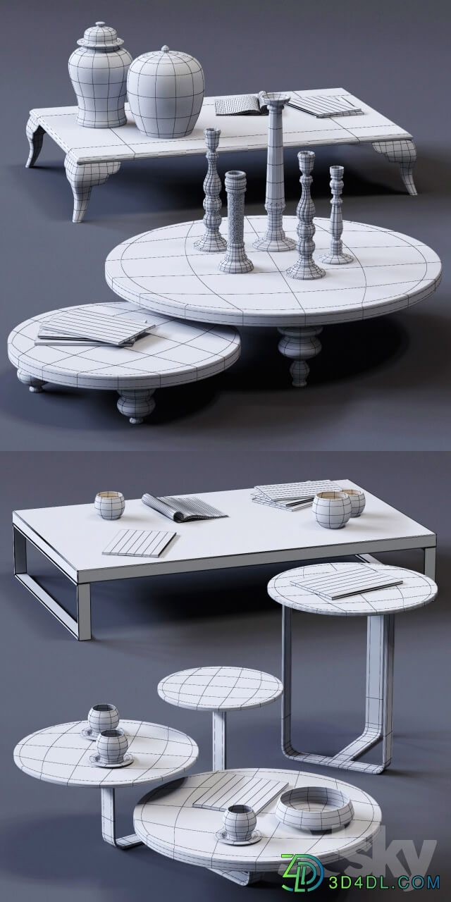 CorteZari Coffee Tables Set