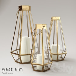 West Elm Faceted Lanterns 