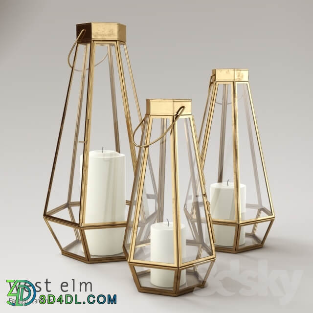 West Elm Faceted Lanterns