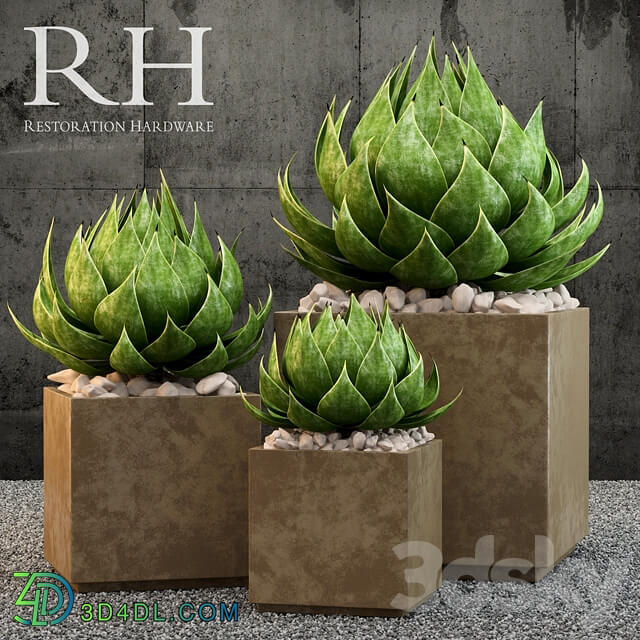 Restoration Hardware metera planter 3D Models