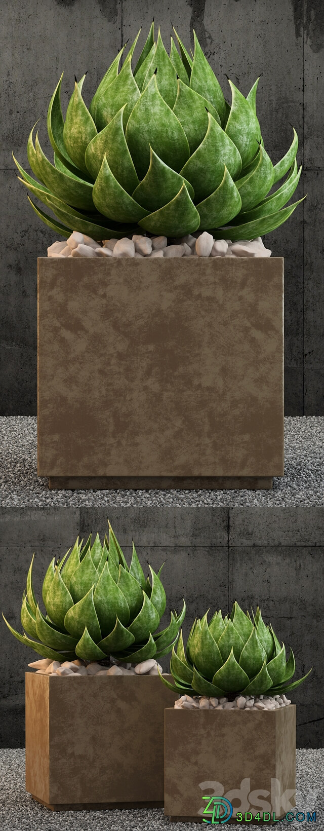 Restoration Hardware metera planter 3D Models