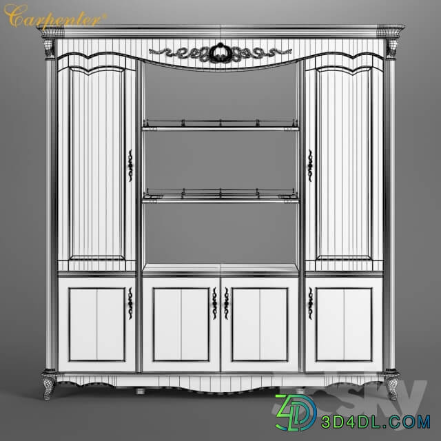 Wardrobe Display cabinets 2617750 230 1 Carpenter Double face cabinet 2130x530x2150