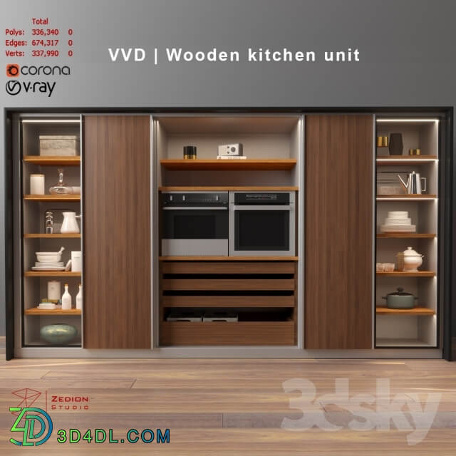 Kitchen VVD Wooden Kitchen unit