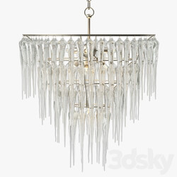 Currey and Company Icecap Chandelier Pendant light 3D Models 