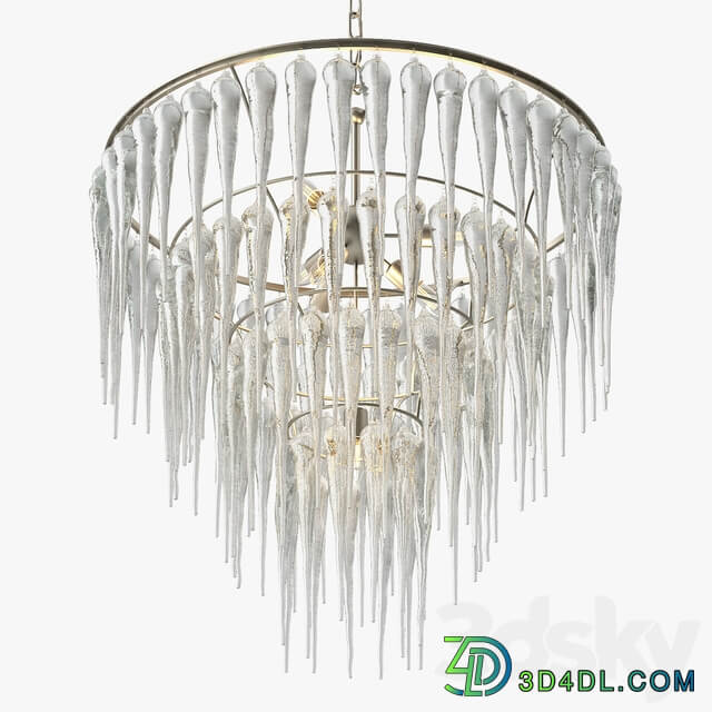 Currey and Company Icecap Chandelier Pendant light 3D Models