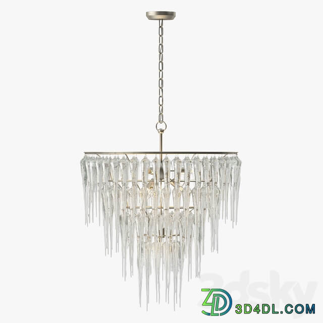 Currey and Company Icecap Chandelier Pendant light 3D Models