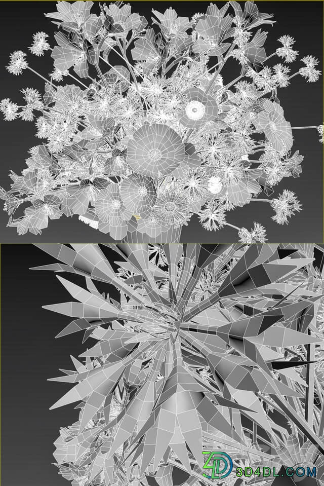 Bouquet of flowers 3D Models