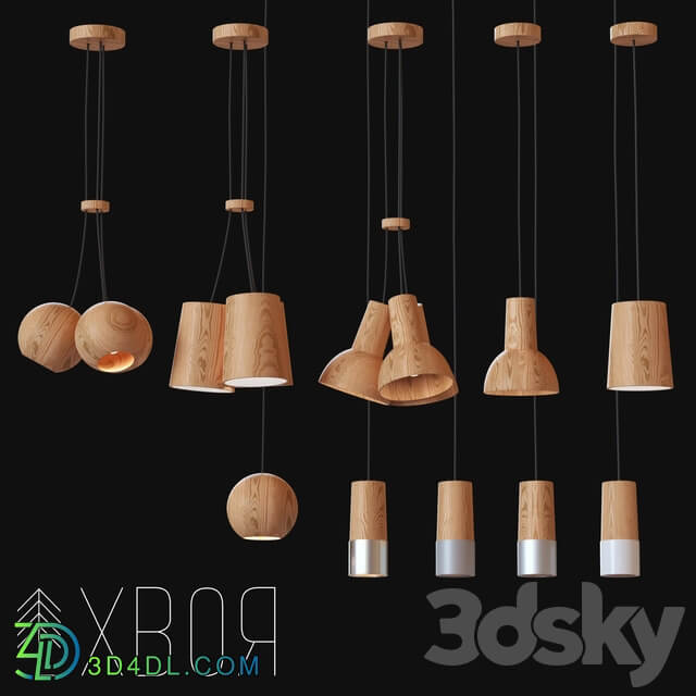 Suspended light fixtures Pendant light 3D Models