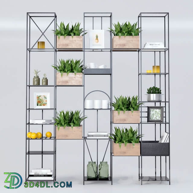 Kitchen shelf 3D Models